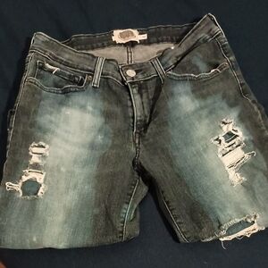 Distressed Blue Jeans W30 L32